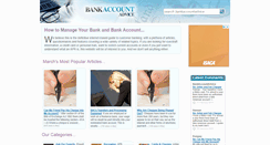 Desktop Screenshot of bankaccountadvice.co.uk