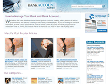 Tablet Screenshot of bankaccountadvice.co.uk